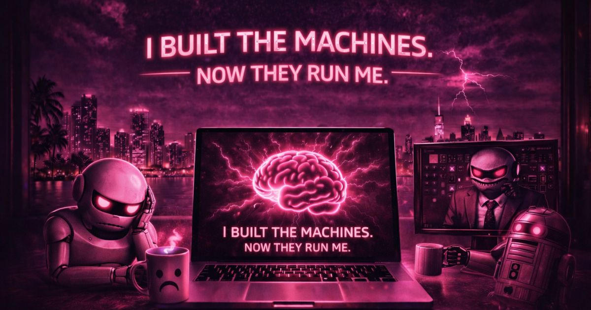 I Built the Machines Now They Run Me - the AI automation paradox of building systems that end up running your life
