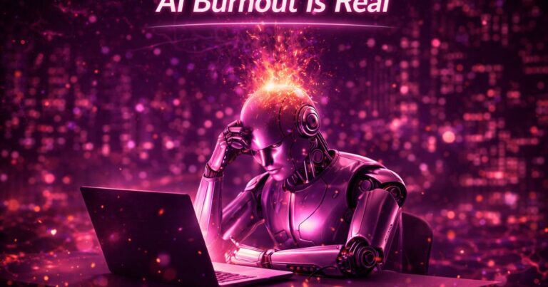 AI Burnout Is Real featured image for a builtwtf post about burnout, overwork, and the hidden cost of AI acceleration