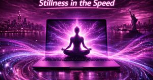 Stillness in the Speed featured image for a builtwtf blog post about slowing down to think clearly in the AI era