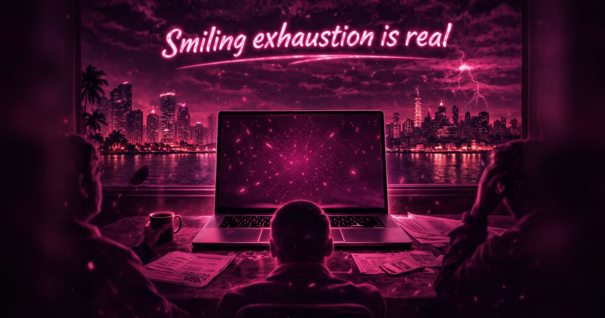 Smiling Exhaustion Is Real